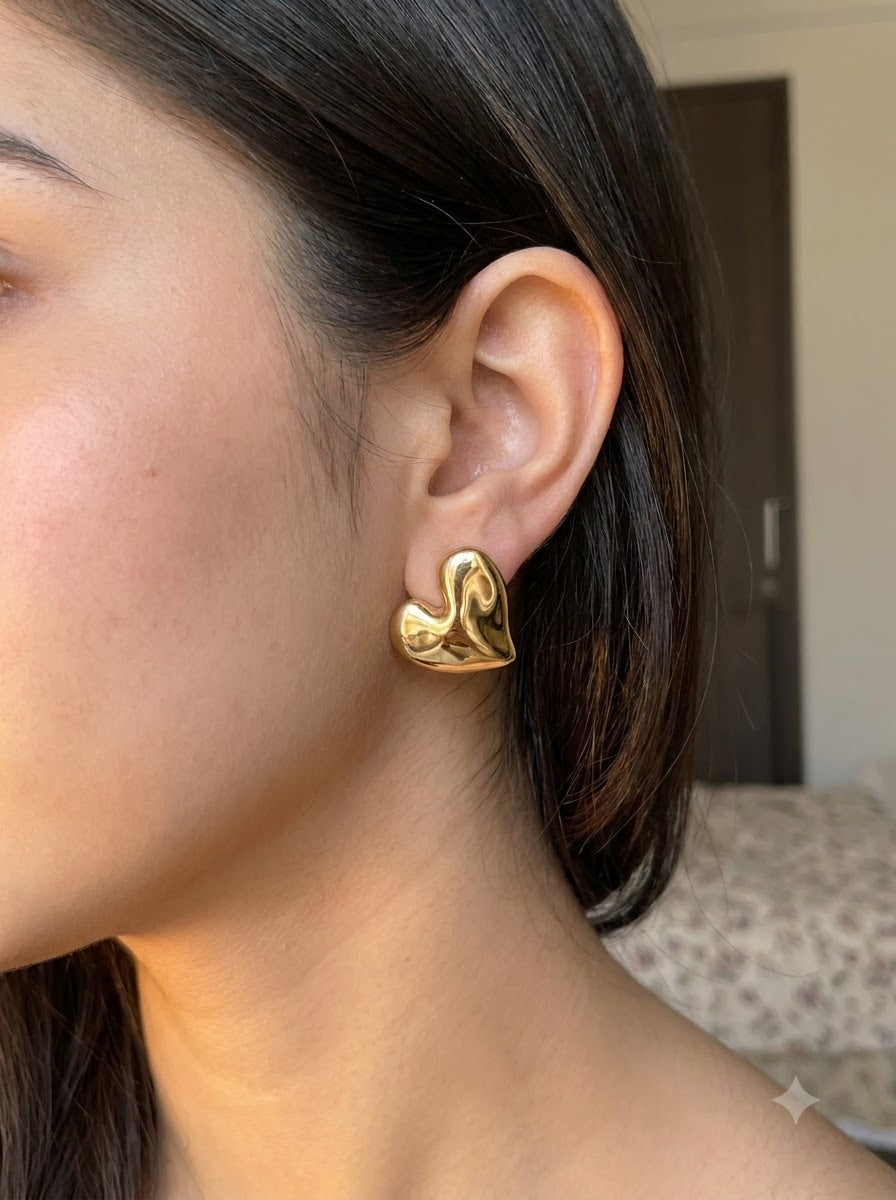 Celeste Love Heart Earrings