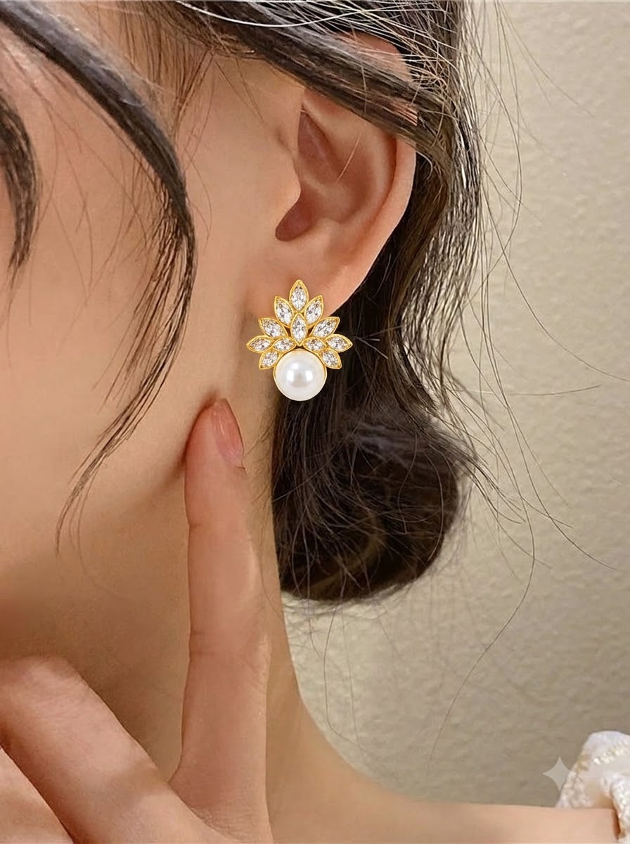 Pearl Grace Studs