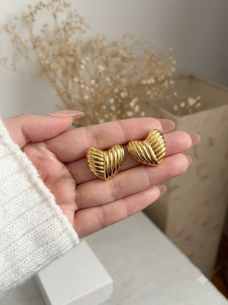 Serena Heart Earrings