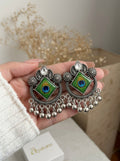 Peacock Heritage Statement Earrings